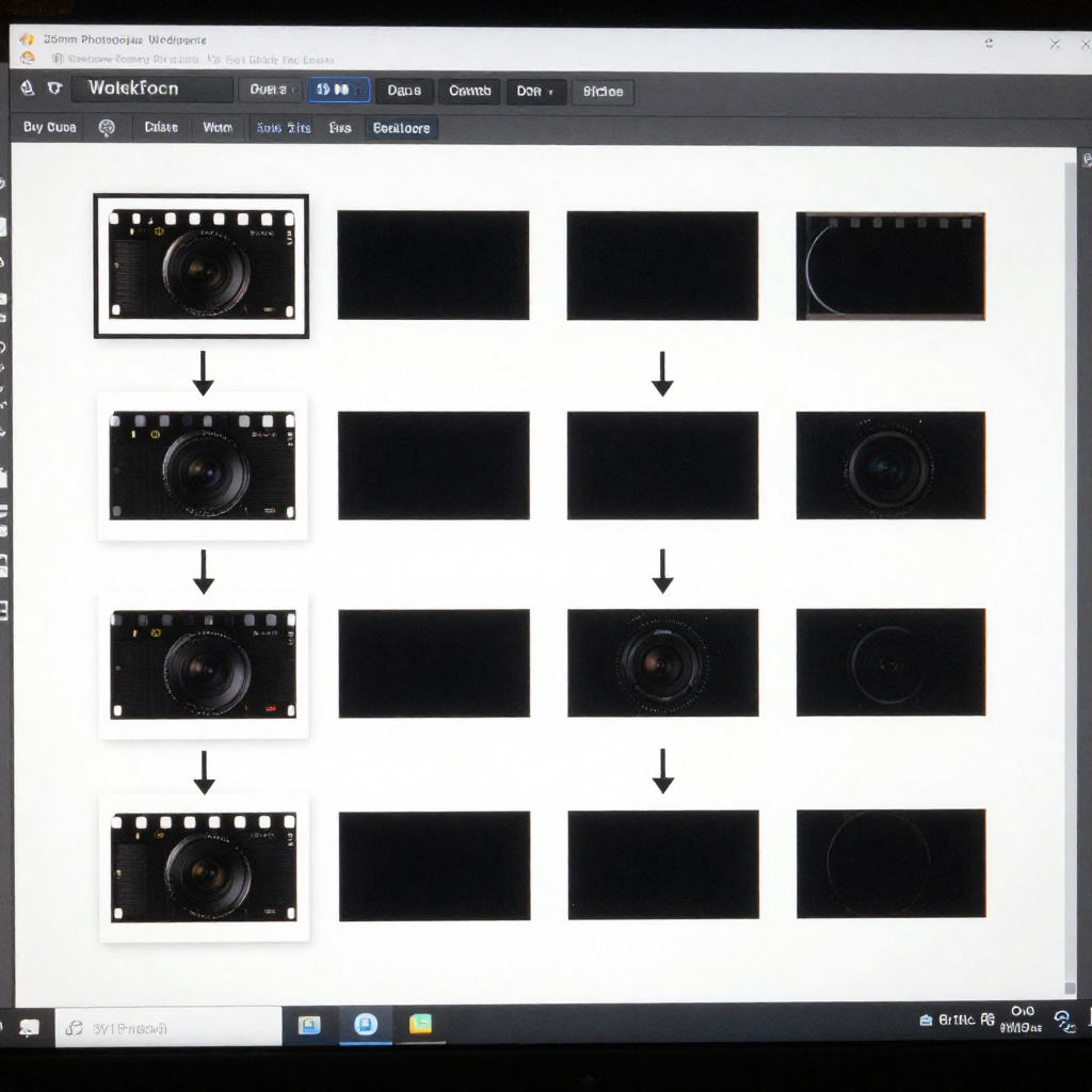 Visual workflow builder showing automated task sequences and triggers